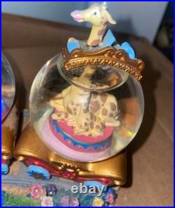 Disney Dumbo Train Snow Globe Figurine Display Scene Multiple Snowglobes
