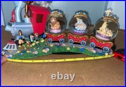 Disney Dumbo Train Snow Globe Figurine Display Scene Multiple Snowglobes
