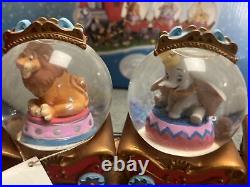 Disney Dumbo and Casey Jr Musical Water Globe Train Lion Giraffe in Box