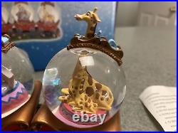 Disney Dumbo and Casey Jr Musical Water Globe Train Lion Giraffe in Box