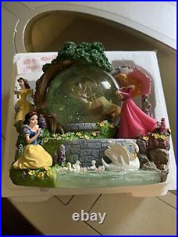Disney Enchanted Garden Princess Snow Globe Read Description Disney Enchanted Garden Princess Snow Globe Read Description