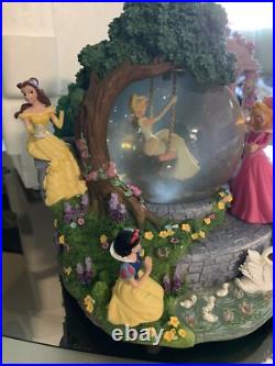 Disney Enchanted Garden Princess Snow Globe Read Description Disney Enchanted Garden Princess Snow Globe Read Description
