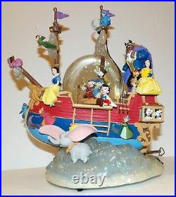 Disney Exclusive Magical Gathering Ship A Whole New World Musical Snow Globe