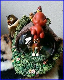 Disney Extremely Rare The Fox And The Hound Snow Globe