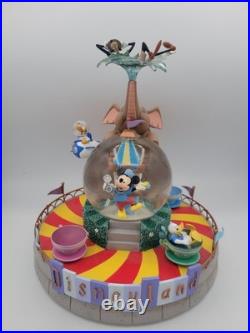 Disney Fab 5 at Disneyland Music Box Water Snow Globe Spinning Teacups