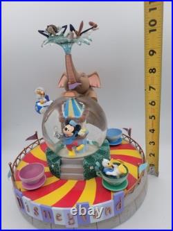 Disney Fab 5 at Disneyland Music Box Water Snow Globe Spinning Teacups