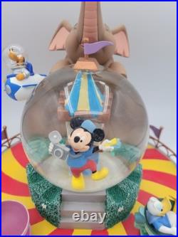 Disney Fab 5 at Disneyland Music Box Water Snow Globe Spinning Teacups
