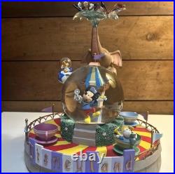 Disney Fab 5 at Disneyland Music Box Water Snow Globe Spinning Teacups Mickey