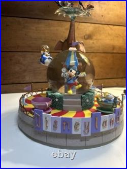 Disney Fab 5 at Disneyland Music Box Water Snow Globe Spinning Teacups Mickey