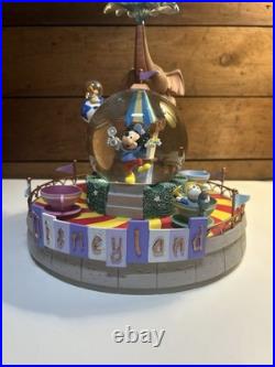 Disney Fab 5 at Disneyland Music Box Water Snow Globe Spinning Teacups Mickey