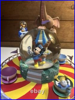 Disney Fab 5 at Disneyland Music Box Water Snow Globe Spinning Teacups Mickey