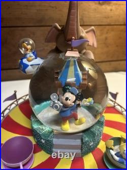Disney Fab 5 at Disneyland Music Box Water Snow Globe Spinning Teacups Mickey