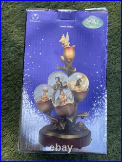 Disney Fairies Glass Snow Globe Tinkerbell & 4 Friends
