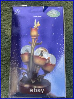 Disney Fairies Glass Snow Globe Tinkerbell & 4 Friends