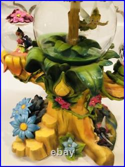 Disney Fairies Pixie Hollow 3 Globe Tinkerbell Musical Snowglobe