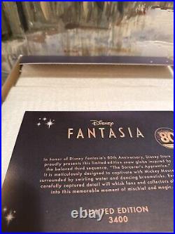 Disney Fantasia 80th Anniversary Figure Snowglobe Limited Edition (NIB)