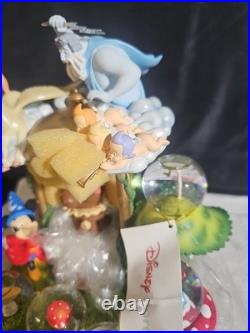 Disney Fantasia Snow Globe Music Box with light rare