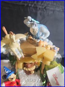 Disney Fantasia Snow Globe Music Box with light rare