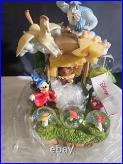 Disney Fantasia Snow Globe Music Box with light rare