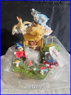 Disney Fantasia Snow Globe Music Box with light rare