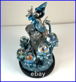 Disney Fantasia Sorcerer Mickey Multi Snow Globe Figurine Large Display Piece