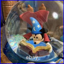 Disney Fantasia Sorcerer's Apprentice Mickey Snow Globe Music Box Figure