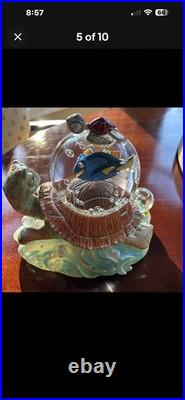 Disney Finding Nemo Turtle Ride Snow Globe & Music Box #95438 Nm & Works Rare