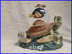 Disney Finding Nemo Turtle Ride Snow Globe & Music Box #95438 Nm & Works Rare