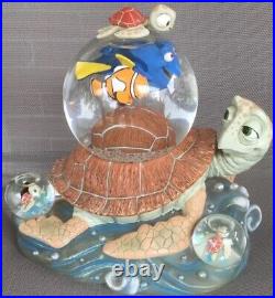 Disney Finding Nemo Turtle Ride Snow Globe & Music Box Rare Ocean Sea Tropical