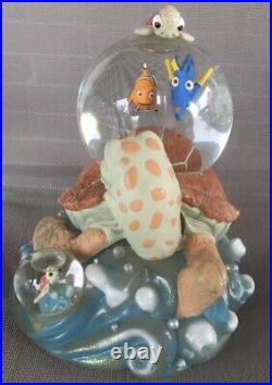 Disney Finding Nemo Turtle Ride Snow Globe & Music Box Rare Ocean Sea Tropical