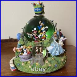 Disney Four Parks One World Monorail Musical Snow Globe Plays Zip-a-dee-doo-dah
