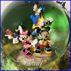 Disney Four Parks One World Monorail Musical Snow Globe Plays Zip-a-dee-doo-dah