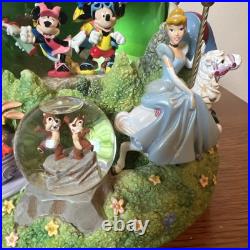 Disney Four Parks One World Monorail Musical Snow Globe Plays Zip-a-dee-doo-dah