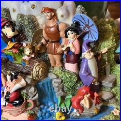 Disney Four Parks One World Monorail Musical Snow Globe Plays Zip-a-dee-doo-dah