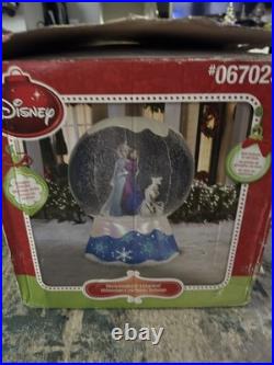 Disney Frozen GEMMY 6' Ft Inflatable Snow Globe Photorealistic Elsa Olaf Anna