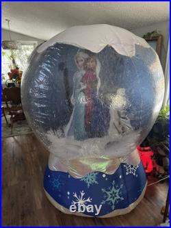 Disney Frozen GEMMY 6' Ft Inflatable Snow Globe Photorealistic Elsa Olaf Anna