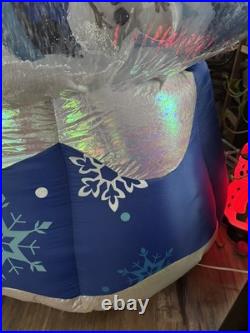Disney Frozen GEMMY 6' Ft Inflatable Snow Globe Photorealistic Elsa Olaf Anna