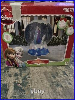 Disney Frozen GEMMY 6' Ft Inflatable Snow Globe Photorealistic Elsa Olaf Anna