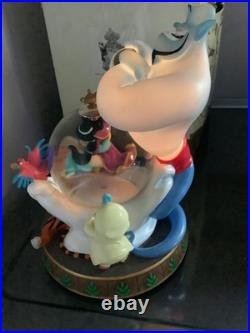 Disney Gennie Jasmine Aladdin Musical Snow Globe with box