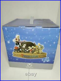 Disney Geppetto's Workshop Pinocchio Snow Globe Rare NEW Facotry Sealed