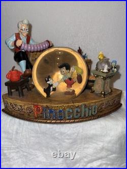 Disney Geppetto's Workshop Pinocchio Snowglobe Rare