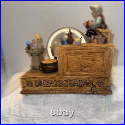 Disney Geppetto's Workshop Pinocchio Snowglobe Rare