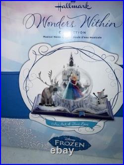 Disney Hallmark Frozen Wonders Within & Disney Store Frozen Musical Snowglobes