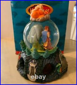 Disney Hercules Musical Snow Globe Rotating Base Rare Retired