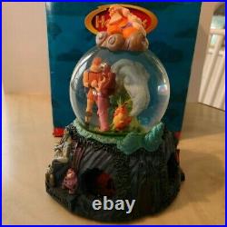 Disney Hercules Musical Snow Globe Rotating Base Rare Retired