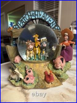 Disney Home On The Range Little Patch Of Heaven Cows Musical Snow Globe 2004