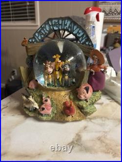 Disney Home On The Range Little Patch Of Heaven Cows Musical Snow Globe 2004