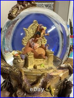 Disney Jungle Book 35th Anniv Gold Glitter Musical Snow Globe RARE Vintage Disney Jungle Book 35th Anniv Gold Glitter Musical Snow Globe RARE Vintage