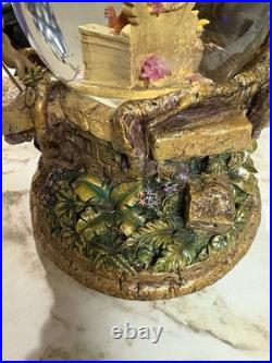 Disney Jungle Book 35th Anniv Gold Glitter Musical Snow Globe RARE Vintage Disney Jungle Book 35th Anniv Gold Glitter Musical Snow Globe RARE Vintage