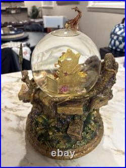 Disney Jungle Book 35th Anniv Gold Glitter Musical Snow Globe RARE Vintage Disney Jungle Book 35th Anniv Gold Glitter Musical Snow Globe RARE Vintage